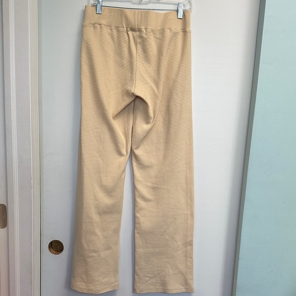 Rhythm Yellow Waffle Wide Leg Skater Pant - Picture 3 of 4
